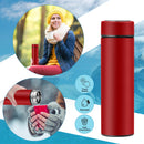 Clearance Back to School Supplies! JWDX Led Smart Touch Screen Temperature Measurement Thermos Cup Boutique Smart Display Series Inner 304 Material + Outer 201 Material 1Pc White Red
