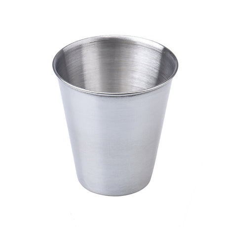 JWDX Wine Glass, 4 Small Wine Glasses with Sleeves, 4 Stainless Mug Tea Coffee Set Camping Steel Drinking Tumbler Cup of Glass and Bottle Z3-F