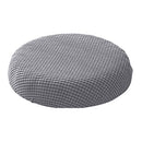Ortofally Bar Stool Covers Stretchy Round Chair Covers Slipcover Washable Stool Cushion Elastic Bar Chair Covers 2.50X1.50X1.00CM Grey