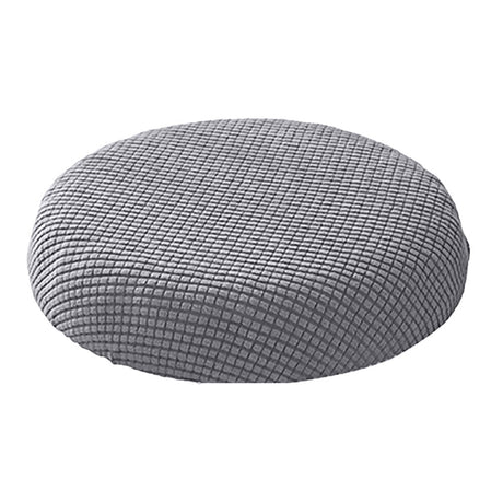 Ortofally Bar Stool Covers Stretchy Round Chair Covers Slipcover Washable Stool Cushion Elastic Bar Chair Covers 2.50X1.50X1.00CM Grey