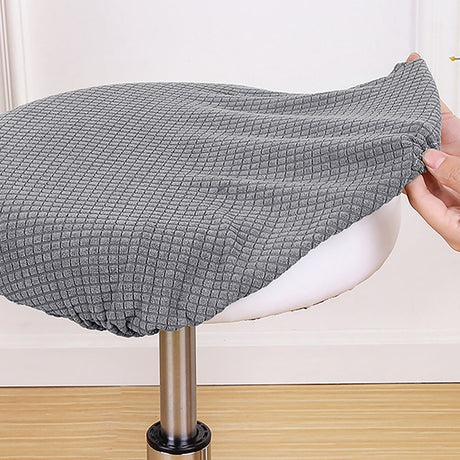 Ortofally Bar Stool Covers Stretchy Round Chair Covers Slipcover Washable Stool Cushion Elastic Bar Chair Covers 2.50X1.50X1.00CM Grey