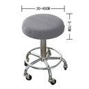 Ortofally Bar Stool Covers Stretchy Round Chair Covers Slipcover Washable Stool Cushion Elastic Bar Chair Covers 2.50X1.50X1.00CM Grey