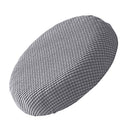 Ortofally Bar Stool Covers Stretchy Round Chair Covers Slipcover Washable Stool Cushion Elastic Bar Chair Covers 2.50X1.50X1.00CM Grey