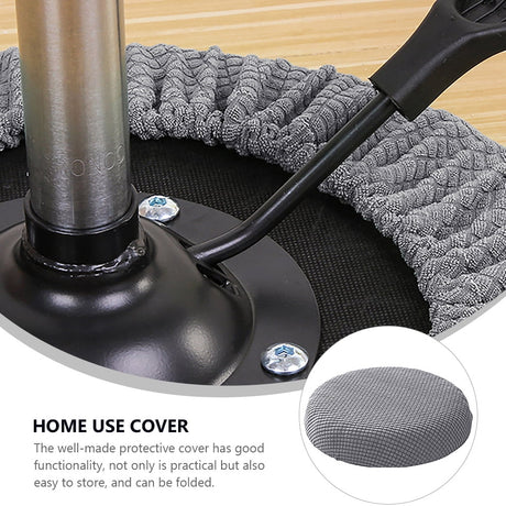 Ortofally Bar Stool Covers Stretchy Round Chair Covers Slipcover Washable Stool Cushion Elastic Bar Chair Covers 2.50X1.50X1.00CM Grey
