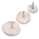 SWETRACE drill polishing pad Polishing Cloth Beige For Metal Surface Cleaning 3pcs