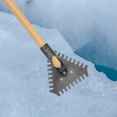 SWETRACE 1Pack Metal Ice Chopper Tool Heavy Duty Frost Removal for Household Winter .07X6.68X1.97in