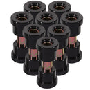 SWETRACE Golf Cart Bushing Kit 8Pcs Iron Rubber Heat Treatment Precise Processing Stable