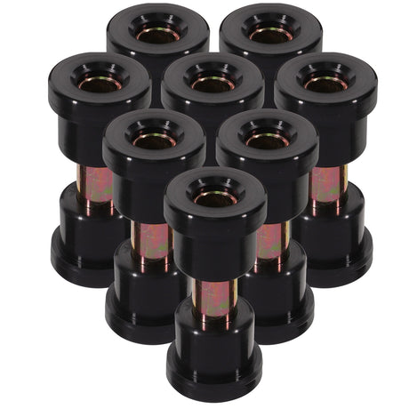 SWETRACE Golf Cart Bushing Kit 8Pcs Iron Rubber Heat Treatment Precise Processing Stable