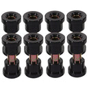 SWETRACE Golf Cart Bushing Kit 8Pcs Iron Rubber Heat Treatment Precise Processing Stable