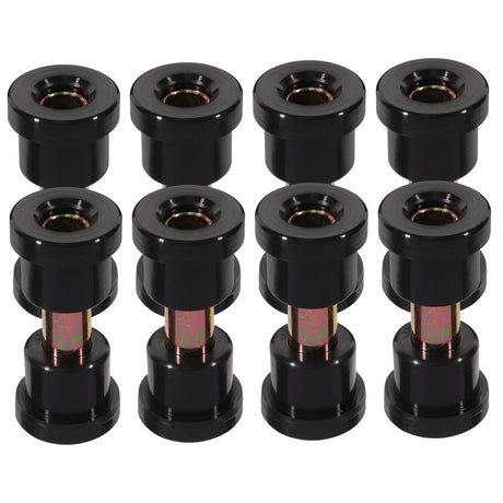 SWETRACE Golf Cart Bushing Kit 8Pcs Iron Rubber Heat Treatment Precise Processing Stable