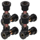 SWETRACE Golf Cart Bushing Kit 8Pcs Iron Rubber Heat Treatment Precise Processing Stable