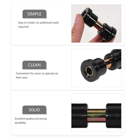 SWETRACE Golf Cart Bushing Kit 8Pcs Iron Rubber Heat Treatment Precise Processing Stable