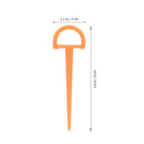SWETRACE 4Pcs Ground Stakes in Orange Plastic for Tents and Outdoor Gear 3.5in