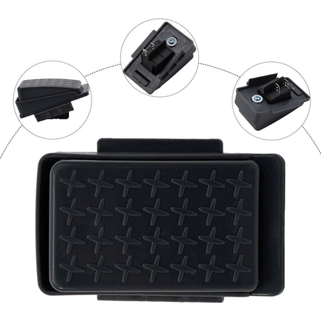 6V/12V Kids Ride On Car Wheels Power Accelerator Foot Pedal Switch Reset-Control Black