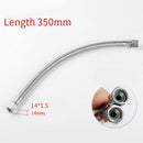 1Pc Air Compressor Tube Stainless Steel 350Mm Air Compressor Flexible Hose Air Pump Check Valve Connecting Pipe Smile Home