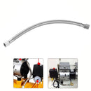 1Pc Air Compressor Tube Stainless Steel 350Mm Air Compressor Flexible Hose Air Pump Check Valve Connecting Pipe Smile Home