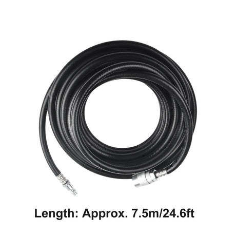 Air Compressor Hose 24.6Ft Pvc Pneumatic Accessories With Quick Connect Air Hose For Pneumatic Tools Air Compression Pumps Smile Home