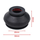 Universal Rubber Dust Cover Ball Joint Boots Track Rod End Set Of 2 For Car Suspension
