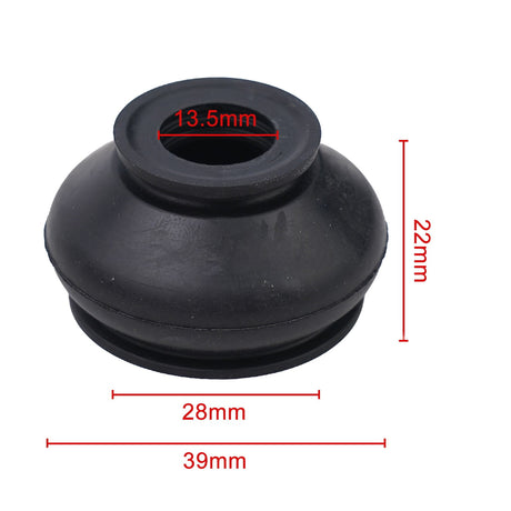 Universal Rubber Dust Cover Ball Joint Boots Track Rod End Set Of 2 For Car Suspension