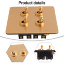 Toggle Light Rocker Switch 1/2 Way Retro Brass Plate Lever 86 Type Toggle Switch 1 Gang Smile Home 4 Gang
