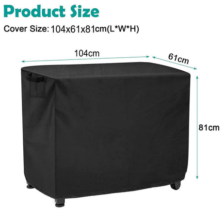 Waterproof Outdoor Prep Movable Dining Cart Pizza Oven Patio Grill Table Cover 104*61*81Cm Smile Home 104*61*81Cm
