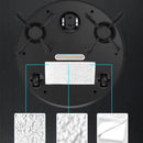 Smart Robot Vacuum Cleaner With Self-Charging App Control Multiple Cleaning Modes For Home Floors White Or Black Black black