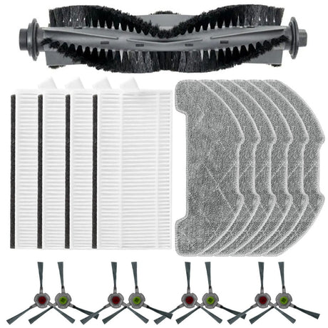 Essential Main Brush Filters Mop Cloth Kit for AIRROBO P30 Vacuum Cleaner B