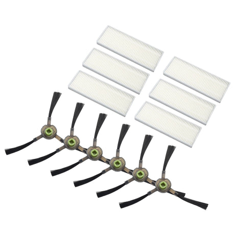 Upgrade Your Cleaning Experience with Replacement Filters and Side Brushes for EICOBOT R20 Robot Vacuum Cleaner