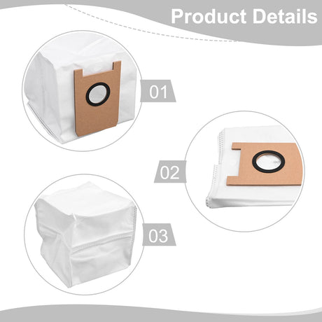 Luolandi 4/10 Pcs Dust Bags For AIRROBO T20 T20+ Vacuum Cleaner Replacement Robot Sweeper Spare Part Accessories For Floor Cleaning