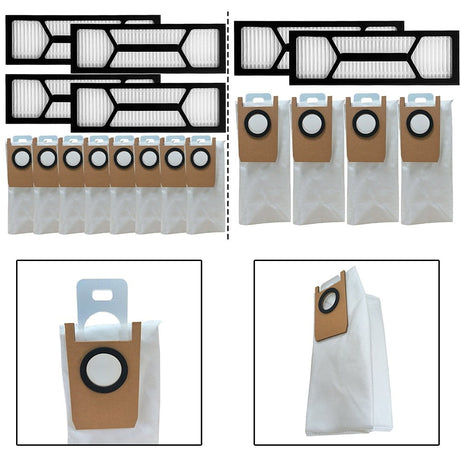 6/12pcs Filter Dust Bag Kit For Eufy S1 Pro Vacuum Cleaner Spare Parts Household Supplies Cleaning Tools Sweeper Accessories B