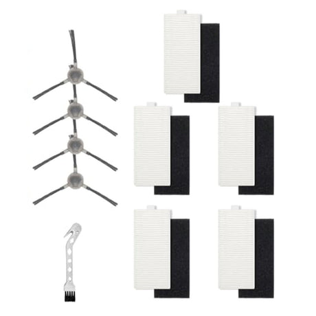 5pcs Filters With 4pcs Side Brush For Lefant M1/M2 Pro Robot Vacuum Cleaner Cleaning Brush Replacement Cleaning Tools Parts