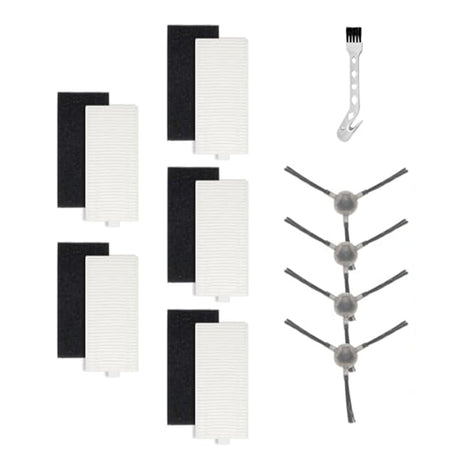 5pcs Filters With 4pcs Side Brush For Lefant M1/M2 Pro Robot Vacuum Cleaner Cleaning Brush Replacement Cleaning Tools Parts