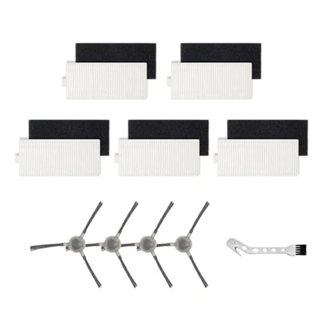 5pcs Filters With 4pcs Side Brush For Lefant M1/M2 Pro Robot Vacuum Cleaner Cleaning Brush Replacement Cleaning Tools Parts