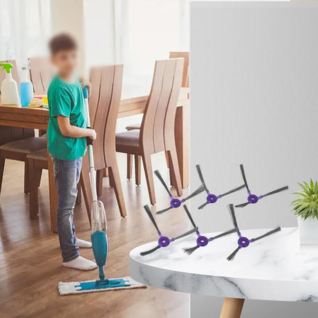 6Pcs Side Brush New High Quality Brushes For Samsung Powerbot-E Vr05R5050Wk Floor Sweeper Accessories Home Appliance Parts As Shown
