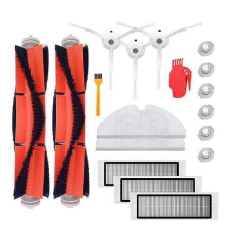 18Pcs Vacuum Cleaner Sweeper Filter Brushes Mopping Pads Kit for S50 S51 Parts