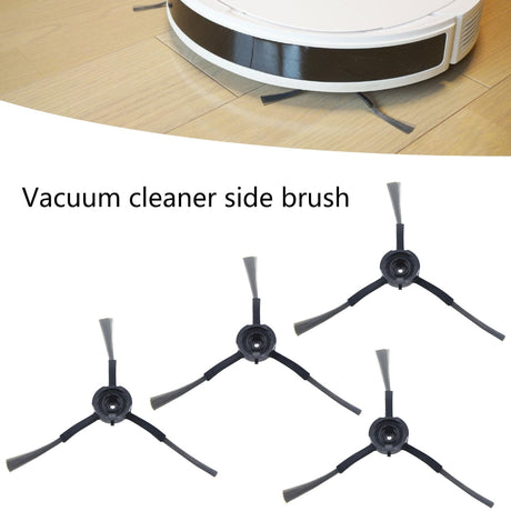 Pack of 4 High Efficiency Side Brushes Easy Installation Sweeper Parts Corner Cleaning Brushes for Robotic Vacuum