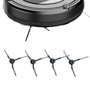 Pack of 4 High Efficiency Side Brushes Easy Installation Sweeper Parts Corner Cleaning Brushes for Robotic Vacuum