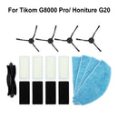 Luolandi Main Roller Brush For Tikom G8000 Pro/Honiture G20 Vacuum Cleaner Accessories Roller Side Brush Filter Mop Cloths Sweeper Part E