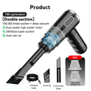 29000PA Vacuum Cleaner Mini Powerful Cordless Wet &Dry Cars Handheld Home Appliance Parts Household Supplies Black