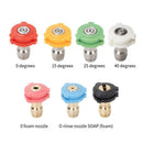 Car Washing Machine 1/4 Nozzle High Pressure Nozzle Fan-Shaped Quick Fittings 2.0 mm