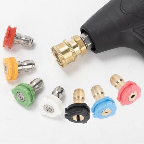 Car Washing Machine 1/4 Nozzle High Pressure Nozzle Fan-Shaped Quick Fittings 2.0 mm