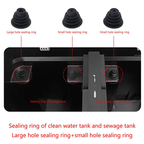 Reusable Water Tanks Sealing Rings for X1 X1 Sweeper Part Cleaing Attachment