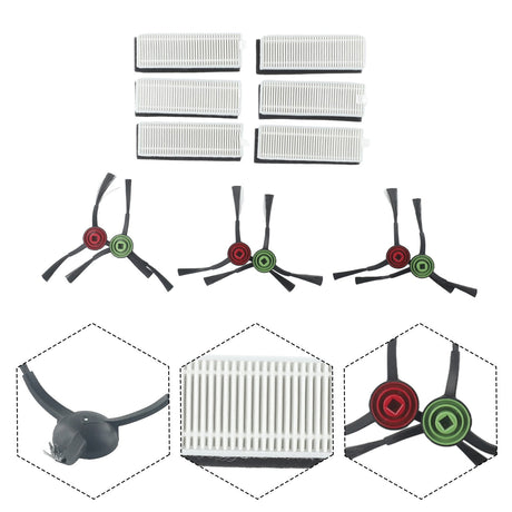 Main Roller Brush For Tikom G8000 Pro/Honiture G20 Vacuum Cleaner Accessories Roller Side Brush Filter Mop Cloths Sweeper Part C
