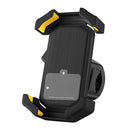 Adjustable Motorcycle Phone Holder With Silicone Protection For Secure Locking Black
