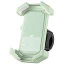 Adjustable Motorcycle Phone Holder With Silicone Protection For Secure Locking Green