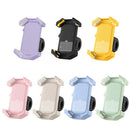 Adjustable Motorcycle Phone Holder With Silicone Protection For Secure Locking Light blue