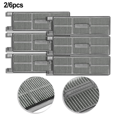2/6 Pcs Robot Vacuum Cleaner Spare Part Filter For Mova G30/G30 Ultra/G30 Pro/G20 Master Replacement Robot Sweeper Spare Part 6 PACK
