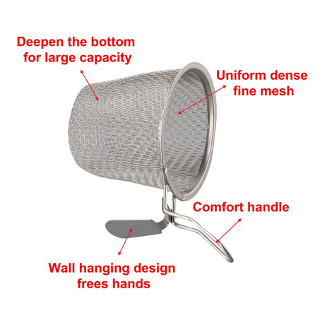 Specifications Filter Basket Fine Wire Mesh Non Porous Stainless Steel S