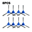 8Pcs Side Brushes For Ionvac Smartclean 2000 Robovac Vacuum Cleaner Household Vacuum Cleaner Brush Replace Attachment As Shown