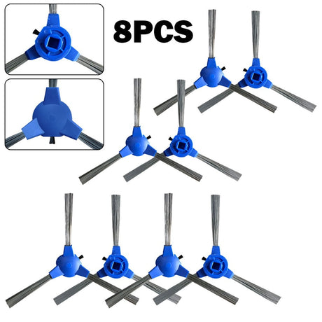 8Pcs Side Brushes For Ionvac Smartclean 2000 Robovac Vacuum Cleaner Household Vacuum Cleaner Brush Replace Attachment As Shown